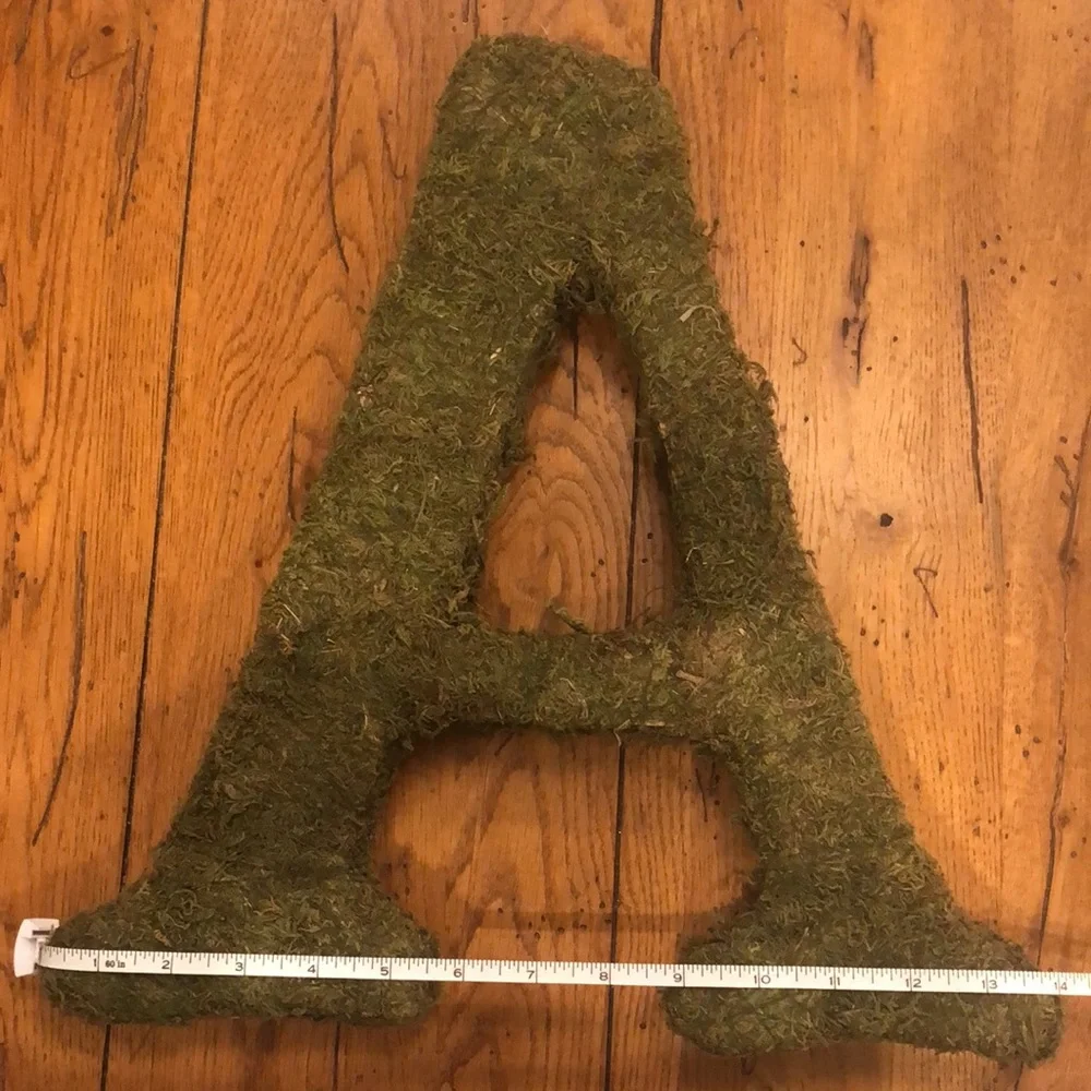 Faux Moss Letter A